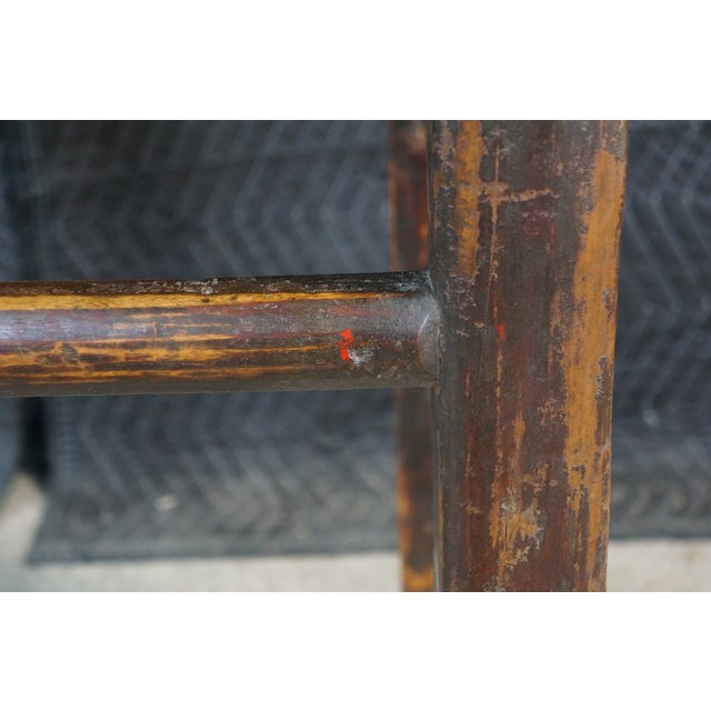 Mid-20th Century Chinese Ming Style Elm Altar Wine Table Hall Console 35" For Sale - Image 15 of 18