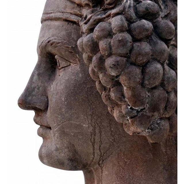 Roman Terracotta Bacchus Figurine, 1900s For Sale - Image 5 of 6