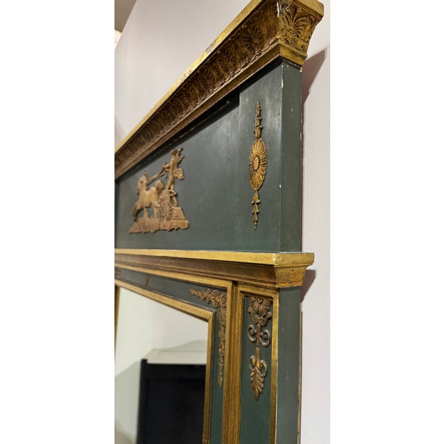 Early 19th Century Empire Trumeau Mirror For Sale - Image 6 of 12