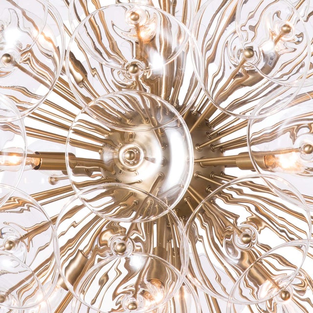 Regina Andrew Poppy Glass Chandelier Large in Clear For Sale In Detroit - Image 6 of 7