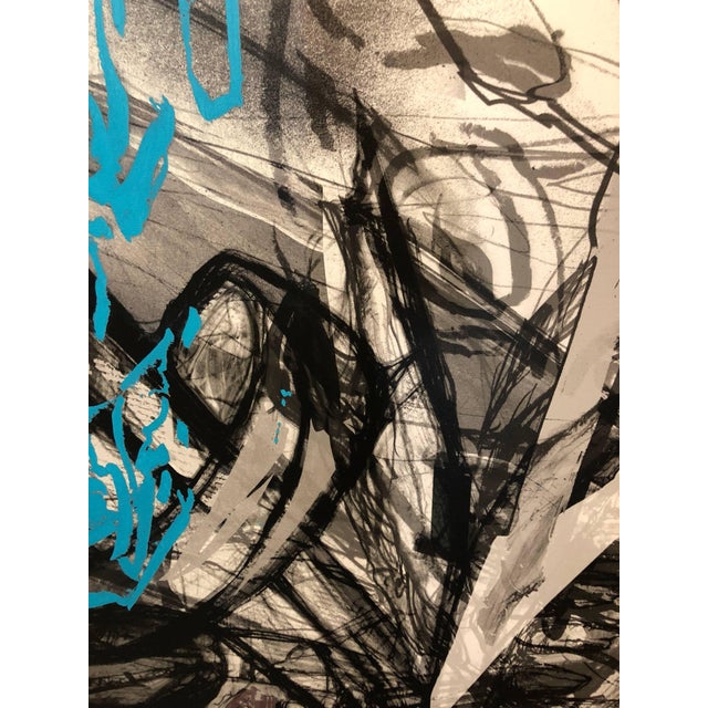 2000 - 2009 Dennis Balk, Hashish, Palestine Large Mixed Media Conceptual Abstract Painting For Sale - Image 5 of 6
