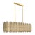 Venetian Glass Chandelier, Murano, Italy, Smoked Glass and Brass For Sale - Image 4 of 9