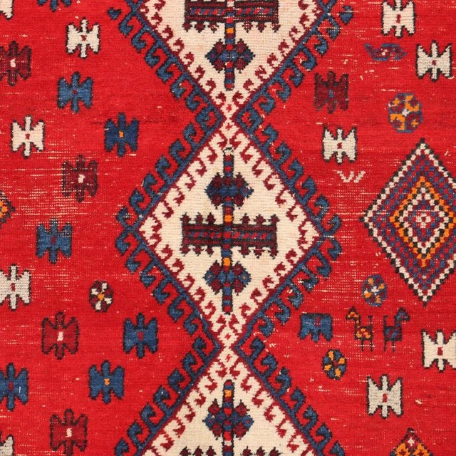 Middle Eastern Afshar Rug For Sale - Image 4 of 9
