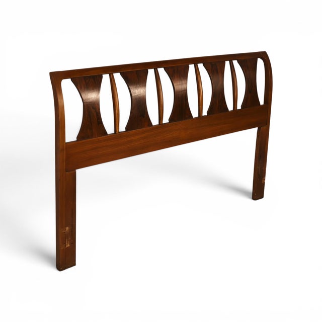 Mid-Century Modern Kent Coffey Perspecta Vintage Mid Century Modern Queen or Full Headboard C. 1960s For Sale - Image 3 of 5