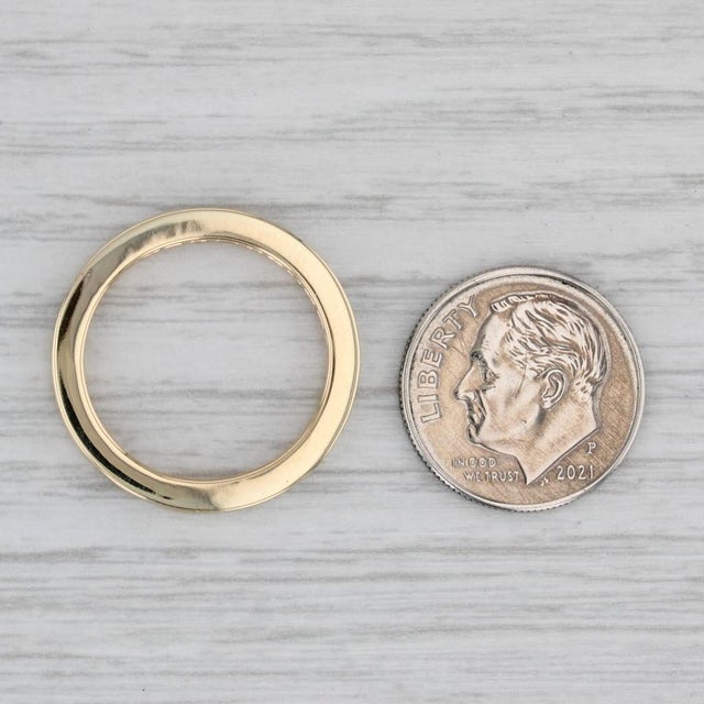 Metal 1.35ctw Blue Sapphire Diamond Eternity Band 14k Gold Stackable Wedding Ring For Sale - Image 7 of 7