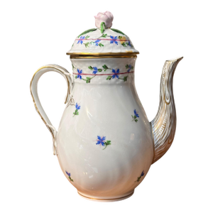 Herend Hungarian Porcelain Blue Garland Coffee Pot