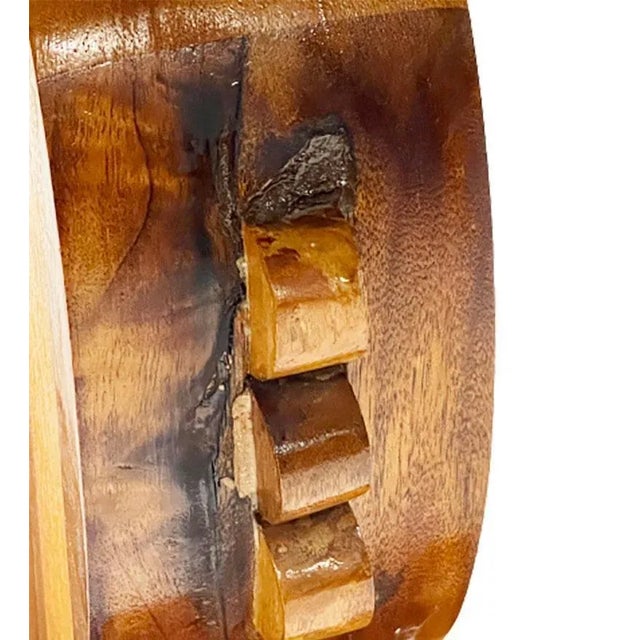 African Ashanti-Asante Style Wooden Stool For Sale - Image 5 of 11