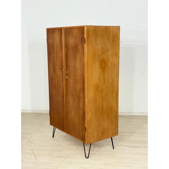 Wood Mid-Century Wardrobe or Linen Cupboard For Sale - Image 7 of 12