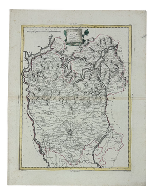 Double-Page Map the Duchy of Milan by Giuliano Zuliani, 1784