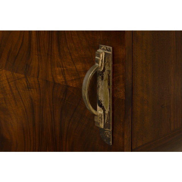 French Art Deco Walnut Burl Pedestal Desk, 1930s For Sale - Image 12 of 18