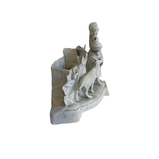 Biscuit Ceramic Composition Figurine For Sale - Image 5 of 8