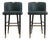 Set of 2 Superior Seating Hospitality Teal Kravet Vinyl Barstools For Sale