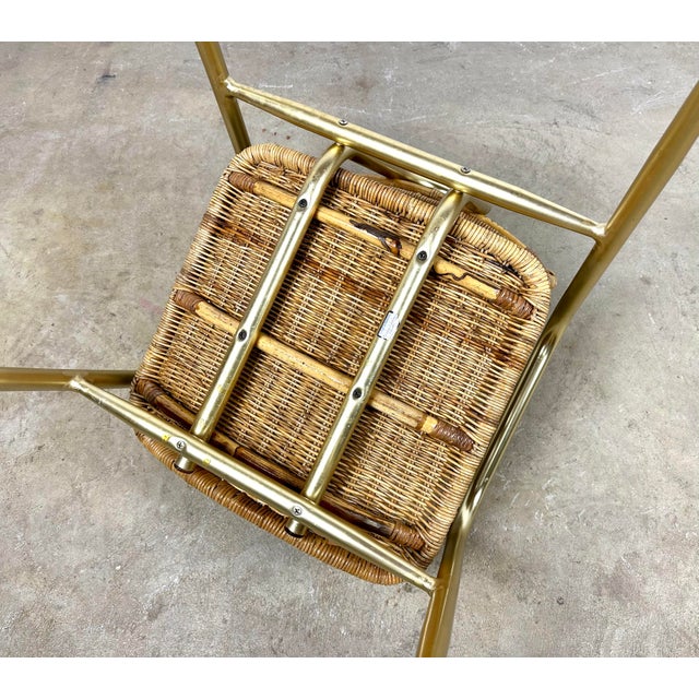 Mid Century Modern Gilbert Rohde Style Troy Sunshade Rattan and