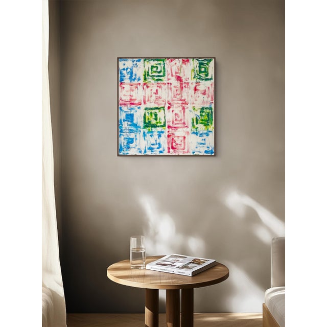 Abstract Contemporary Abstract Oil on Canvas "Scrapin' by 2" by Dana Gordon For Sale - Image 3 of 4