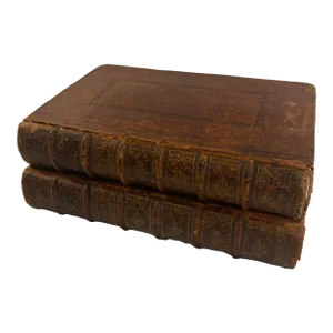 1738 2 Volume Milton’s Works Leather Bound