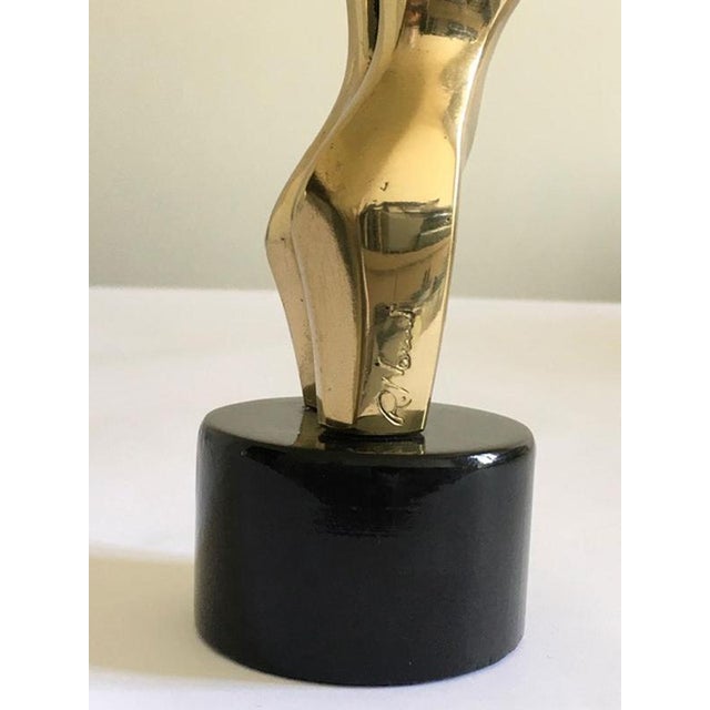 Wood Late 20th Century Italian Bronze Multiple Bust, 1980 For Sale - Image 7 of 17