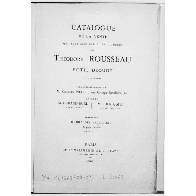 Lovely drawing bearing the stamp of the sale of Théodore ROUSSEAU's studio which took place from April 27 to May 2, 1868....