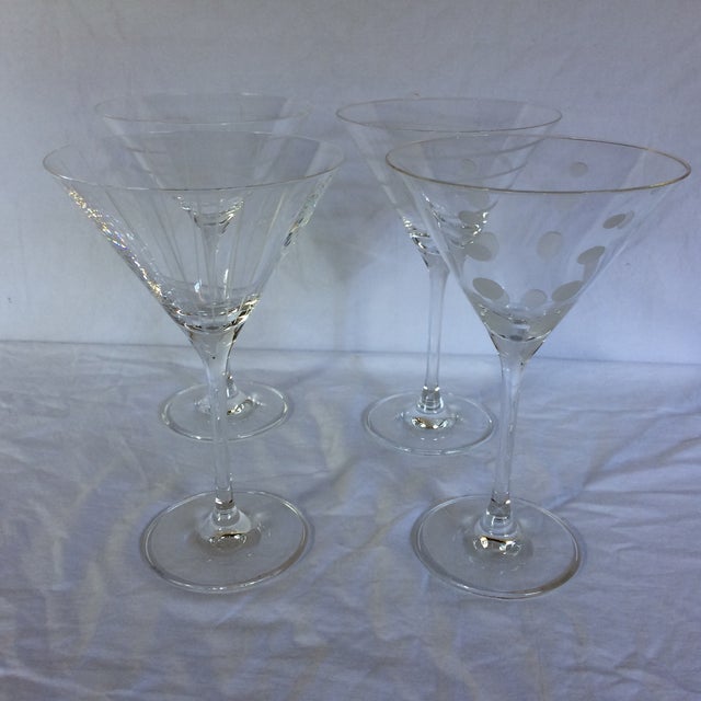 Mikasa Crystal Martini Glasses Set of 4 Chairish