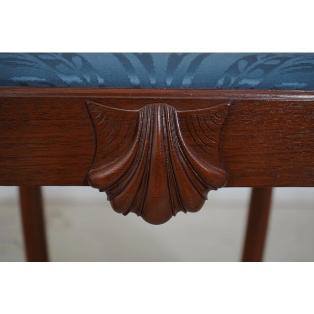 Brown Jw Bunker Bench Made Chippendale Walnut Armchair For Sale - Image 8 of 12