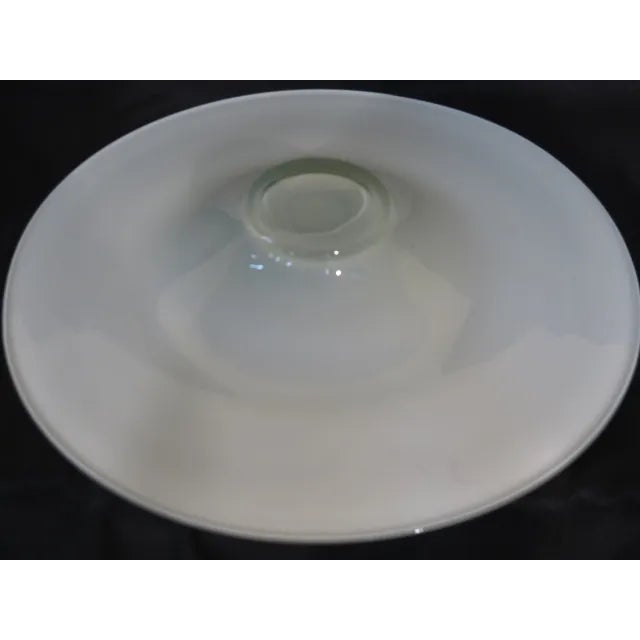 Traditional Castilian Purple & White Blown Glass Plate For Sale - Image 3 of 5