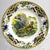Set of four antique French Creil plates from circa 1830, embellished with black tranfer designs depicting hunting scenes...