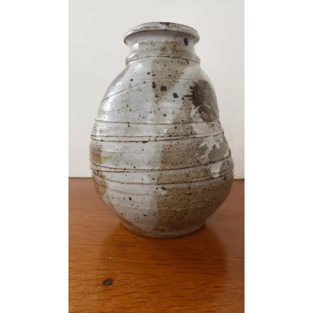 Contemporary Signed Contemporary Art Pottery Stoneware Vase, 20th Century For Sale - Image 3 of 6