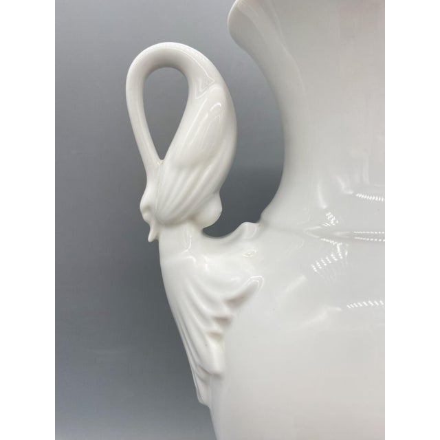 MidCentury Alboth & Kaiser/ Alka Kunst White Porcelain Urn Vase With