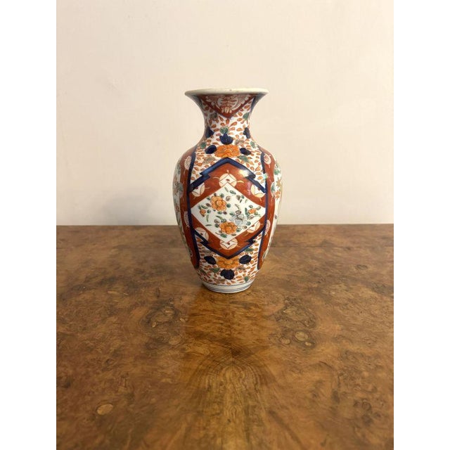 1900 - 1909 Antique Japanese Imari Vase, 1900s For Sale - Image 5 of 5