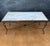 Metal Neoclassical Bronze and Marble Coffee Table with Swan Motifs, 1940s For Sale - Image 7 of 13