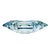 Hollywood Regency Vintage Val Saint-Lambert Heavy Lead Crystal 9" Amadis Faceted Octagon Ashtray For Sale - Image 3 of 8