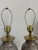 Chinoiserie 1980's Frederick Cooper Chinoiserie Metallic Porcelain and Brass Table Lamps For Sale - Image 3 of 7