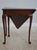Queen Anne Biggs Mahogany Gate Leg Corner Table For Sale - Image 3 of 16
