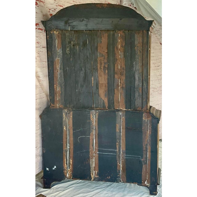 Dutch Colonial 18th Century Polychrome Painted Cabinet For Sale - Image 13 of 13