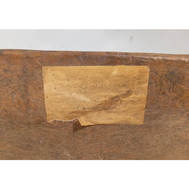 Wood 19th Century or Earlier Rustic Carved Primitive Farmhouse Trencher Dough Bowl For Sale - Image 7 of 12