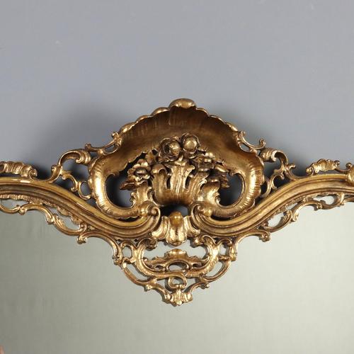 Large Rococo Style Mirror For Sale - Image 3 of 12