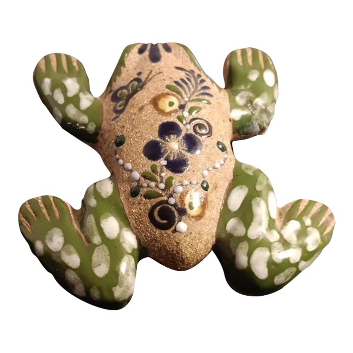 1970s Unglazed Tonala Mexican Folk Art Pottery Frog Figurine Chairish