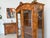 Wood Baroque Display Cabinet with Inlaid Walnut Wood, 1980s For Sale - Image 7 of 18