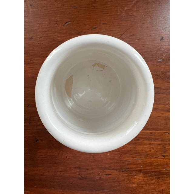 Mid 20th Century Mid-Century French Ceramic Lidded Canisters - Set of 3 For Sale - Image 5 of 9