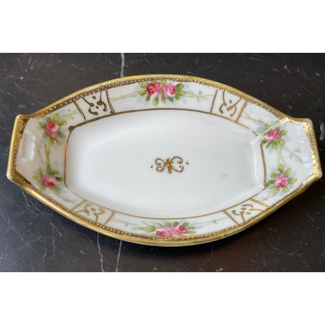 Antique White Antique Handpainted Nippon Porcelain Salt Cellars, Set of Six For Sale - Image 8 of 17