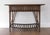 Mid-Century Modern Vintage Rustic Boho Rattan Table With Shelf For Sale - Image 3 of 16