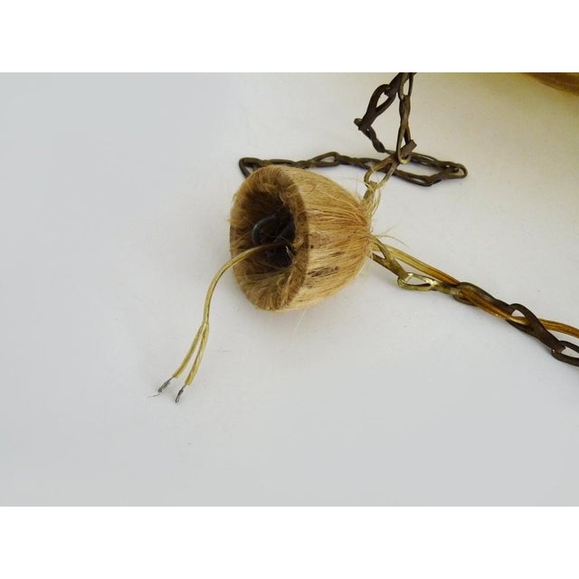 Art Deco Single-Light Pendant Lamp with Glass Bowl from Verrerie d'Art Degué, 1930s For Sale - Image 10 of 11