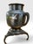 Japanese Antique Japanese Bronze Usubata Vase – Meiji Period, Crane and Bamboo Inlay. For Sale - Image 3 of 9