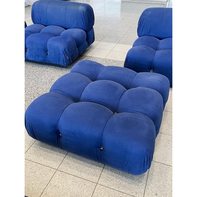 Cobalt Blue Modular Sofa by Mario Bellini for B & B Italia For Sale - Image 11 of 16