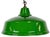 Industrial British Green Enamel Factory Pendant Lamp, 1960s For Sale - Image 15 of 15