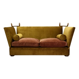 Tiplady 3-Seater Sofa in Butterscotch and Salmon Velvet from George Smith, 2010s For Sale