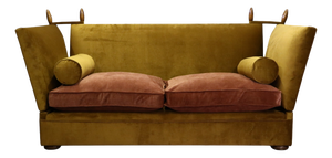Tiplady 3-Seater Sofa in Butterscotch and Salmon Velvet from George Smith, 2010s