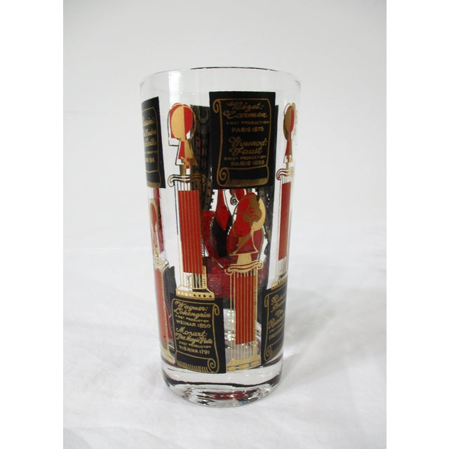 Mid 20th Century Mid 20th Century Georges Briard Grand Opera Highball Glasses For Sale - Image 5 of 10