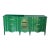 1970s French Provincial Green Lacquered Dresser of Nine Drawers For Sale