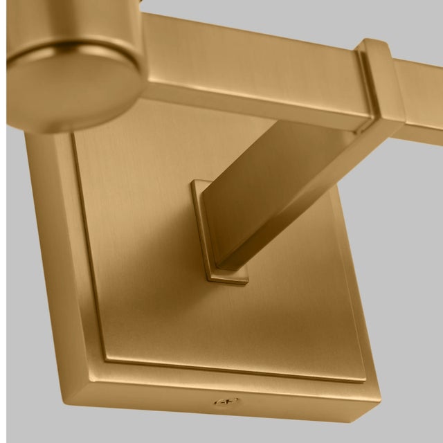 2020s Chapman & Myers by Visual Comfort Studio Alessa 4-Light Bath Vanity Sconce in Burnished Brass For Sale - Image 5 of 7