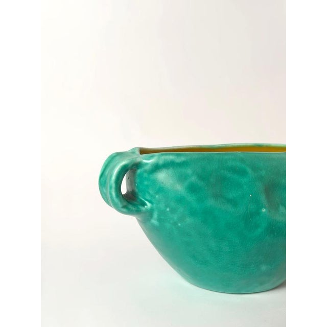 Arts and Crafts Green Glazed Model 1616 Planter from Bretby, England, 1930s For Sale - Image 9 of 10